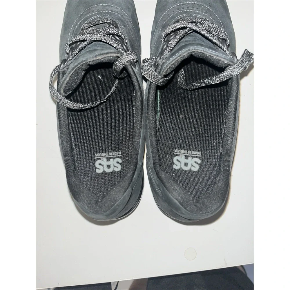 SAS Walk Easy Nero Black Nubuck Suede Walking Shoes - Womens Size US 9.5 M